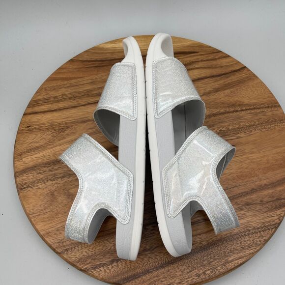adidas Adilette Sandals Mens Size 13 Gray Glitter Casual Comfort Walking Shoes main image 5